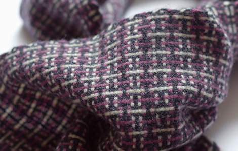 ウールカシミヤのhiraoriマフラー あずき3